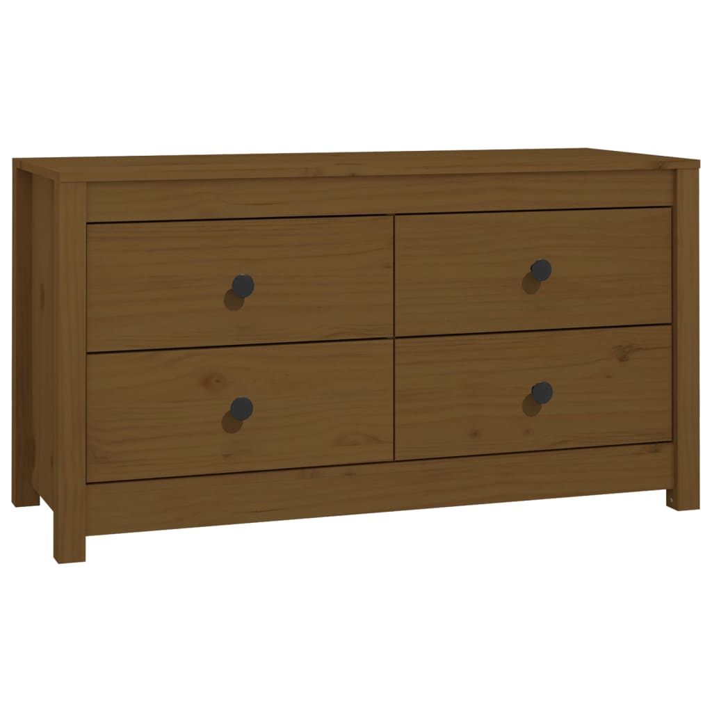 vidaXL Aparador Armario Auxiliar Consola Cómoda Organizador Madera Maciza Pino 100x 40x54 cm