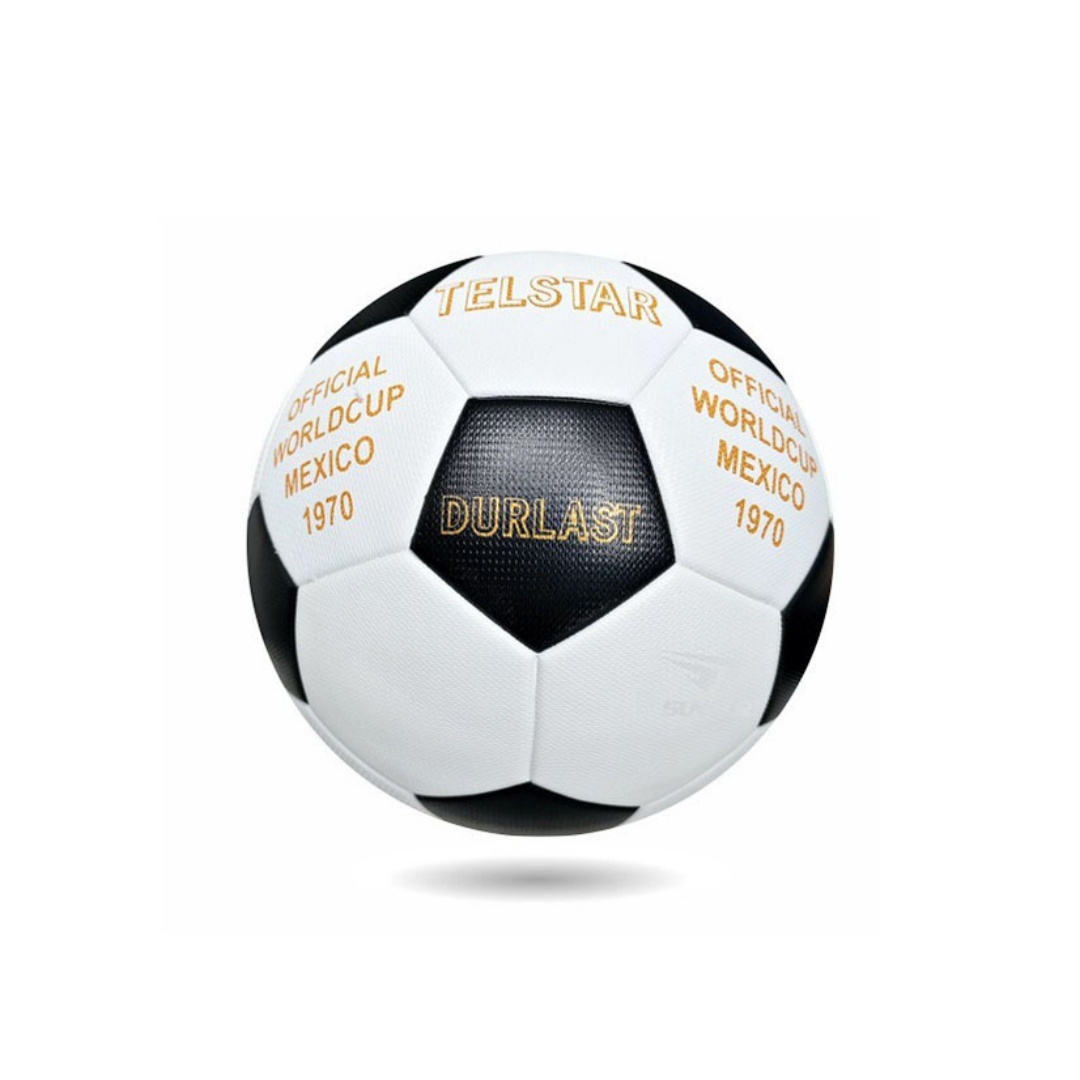 Balón de fútbol profesional tamaño 5 de la serie Mundial, confeccionado con cuero sintético pegado. Diseñado para jóvenes y adultos, apto tanto para partidos como para entrenamientos, incluyendo el uso por parte de estudiantes.