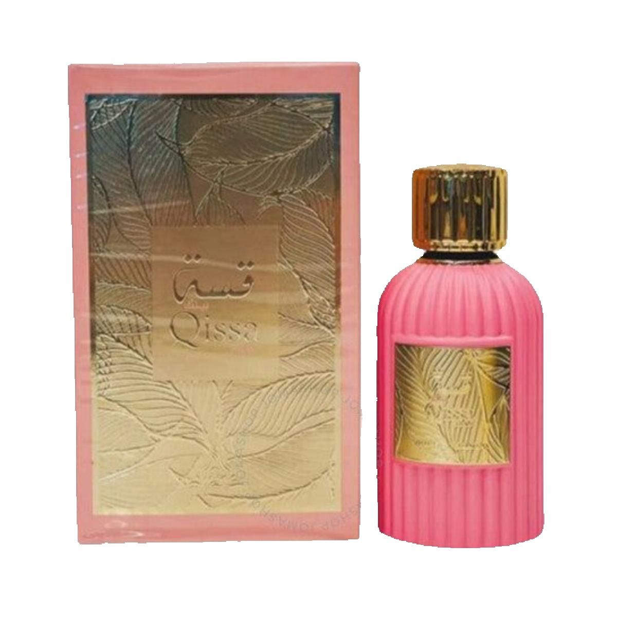 Paris corner Qissa Pink - 100ml -   Fragancia Femenina - Eau de Parfume- Dulce, floral y amaderado cremoso.