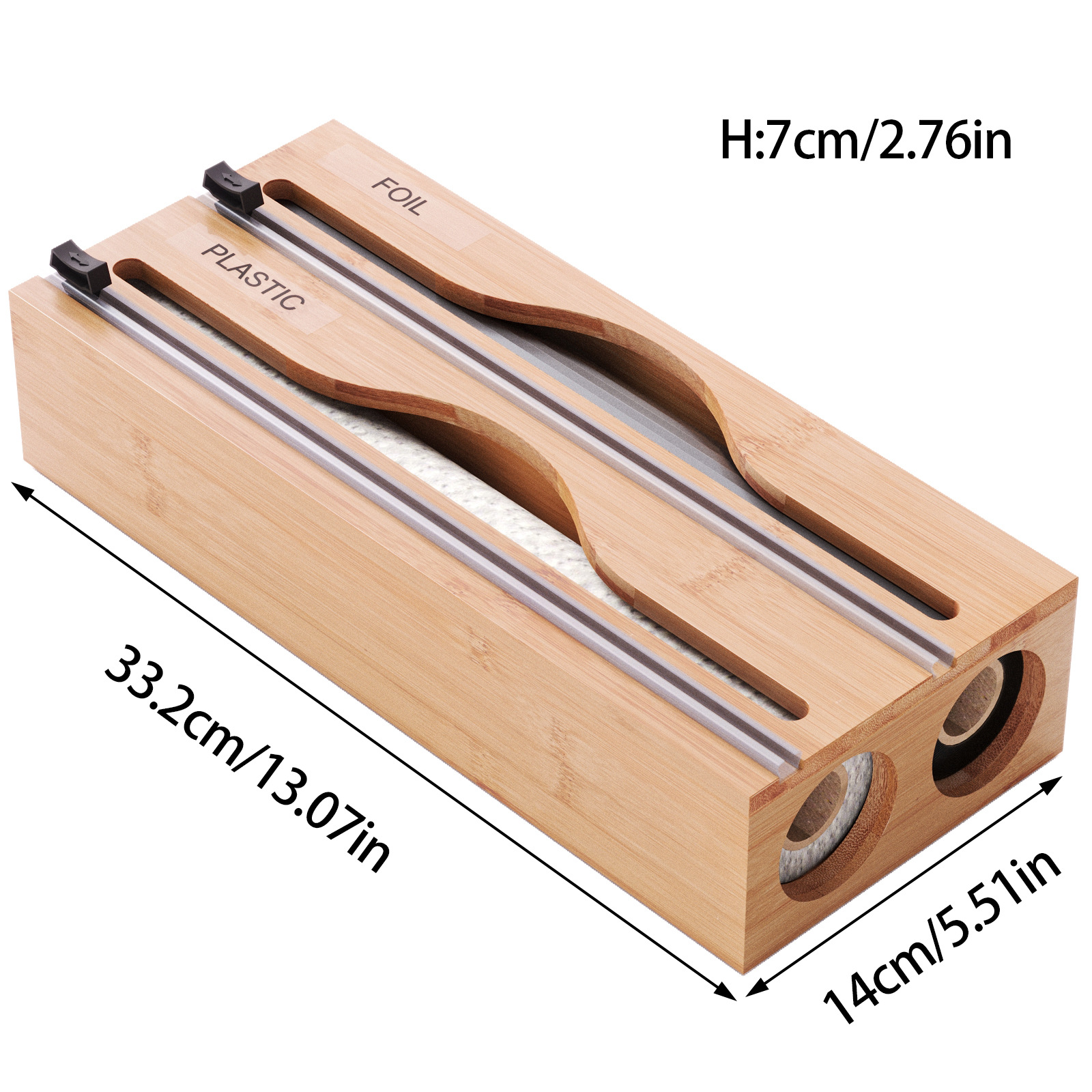 Dispensador con cortador, caja de almacenamiento de cocina