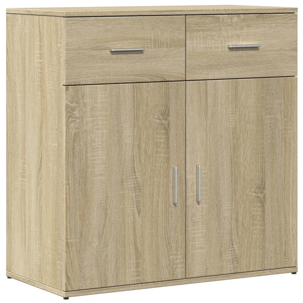 vidaXL Aparador de madera de ingeniería roble Sonoma 79x38x80 cm