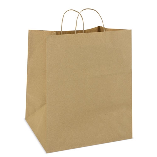 Lote de 100 Bolsas de Papel Kraft Grandes de 100 Gr/m2. 46 x 16 x 49 cm - Bolsas Marrones Kraft Retro Natural, bolsas para tiendas, negocios, supermercados
