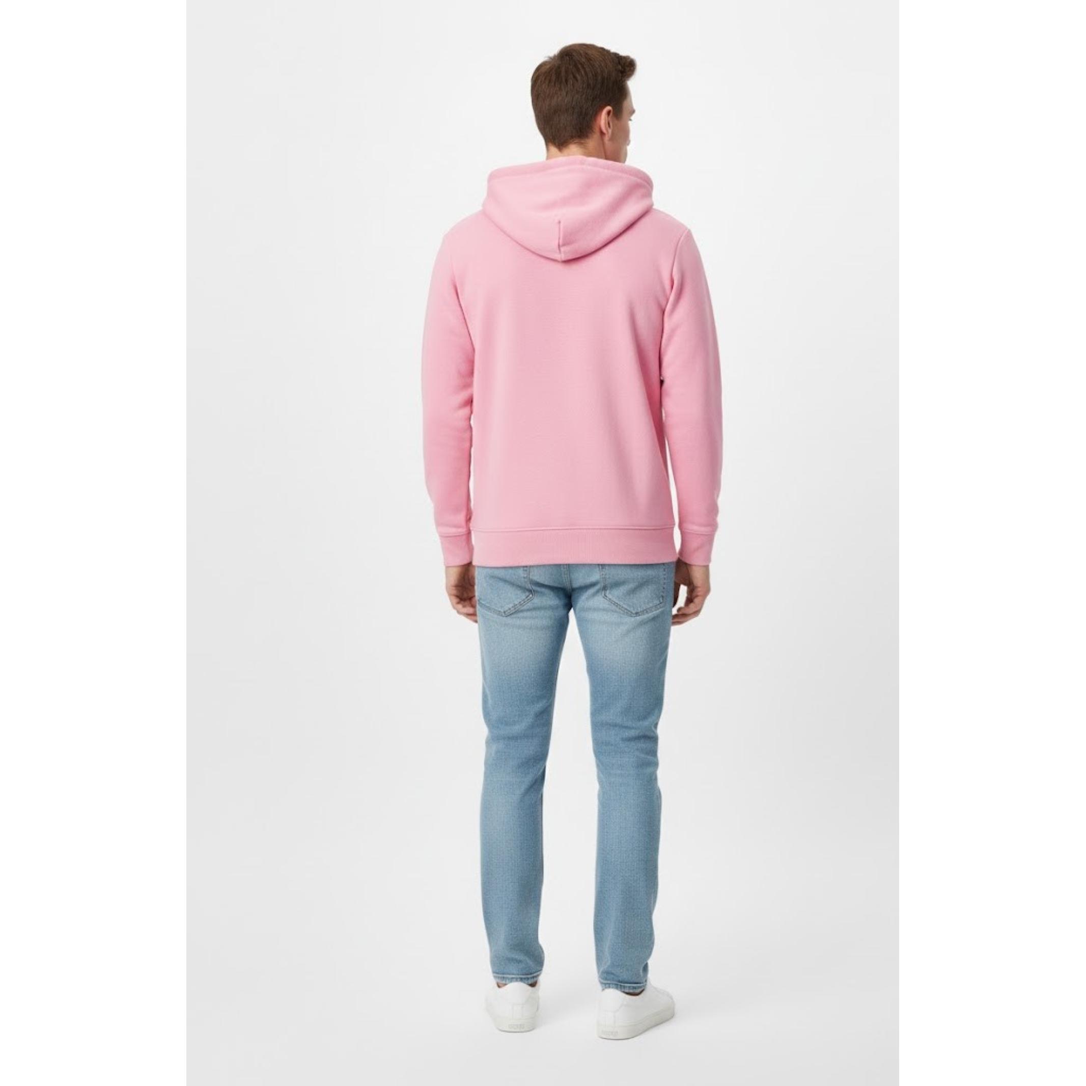 Jack&Jones sudadera rosa con capucha JJCOLLEGEPINK