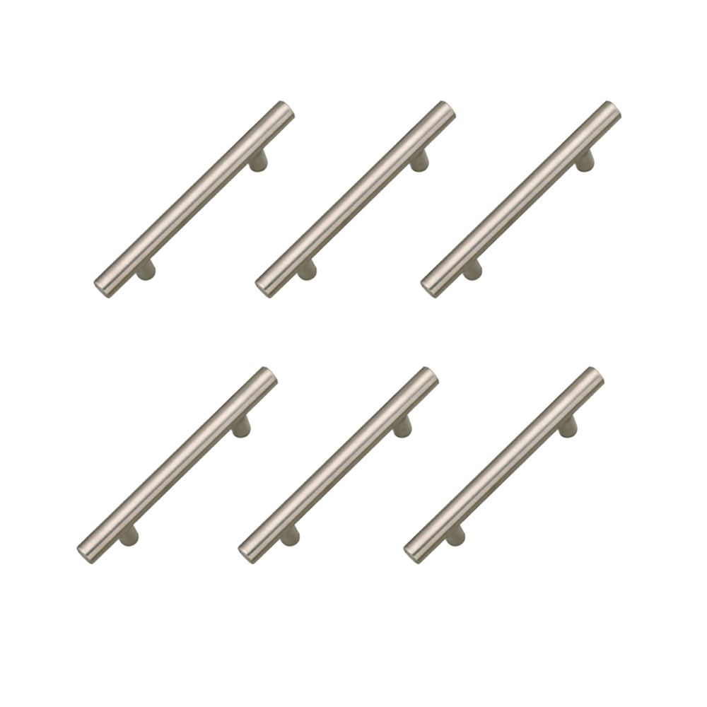 6 Un. TIRADOR Asa Acero inoxidable calidad AISI-304 Mueble COCINA y Baño - Distancia tornillos 192MM