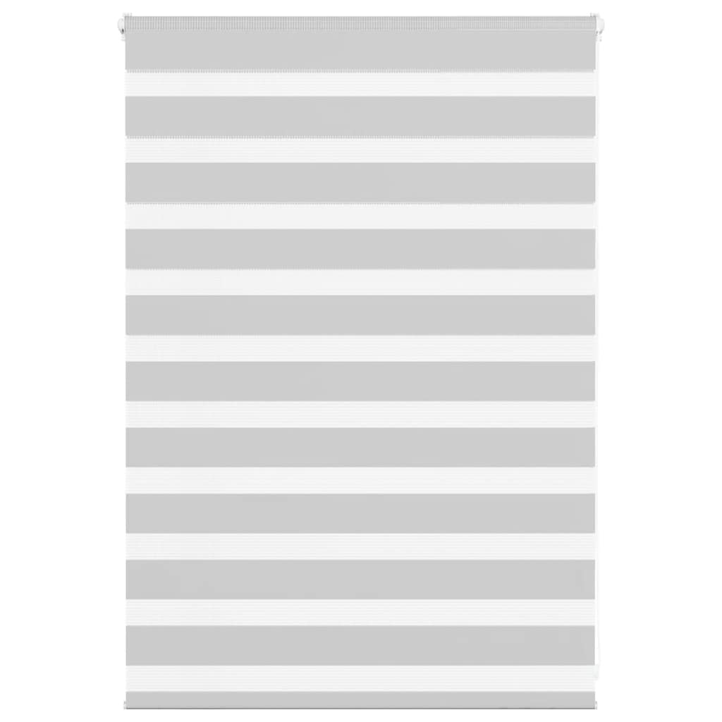 vidaXL Estor cebra gris claro 95x100cm tejido ancho 90,9 cm poliéster