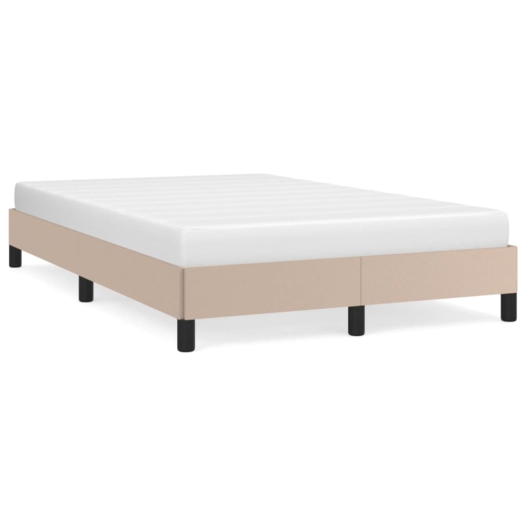 vidaXL Estructura de cama sin colchón cuero sintético  120x190 cm Multicolor