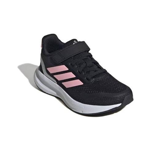 Adidas - Zapatillas Runfalcon 5 EL C para niña con cordones elásticos y velcro, suela Cloudfoam cómoda IE8580