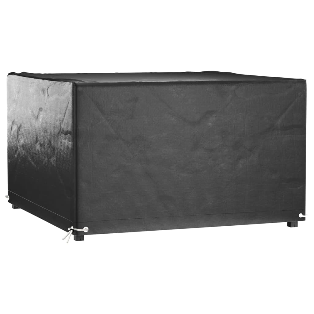 vidaXL Funda para muebles de jardín 8 ojales cuadrada 132x132x80 cm