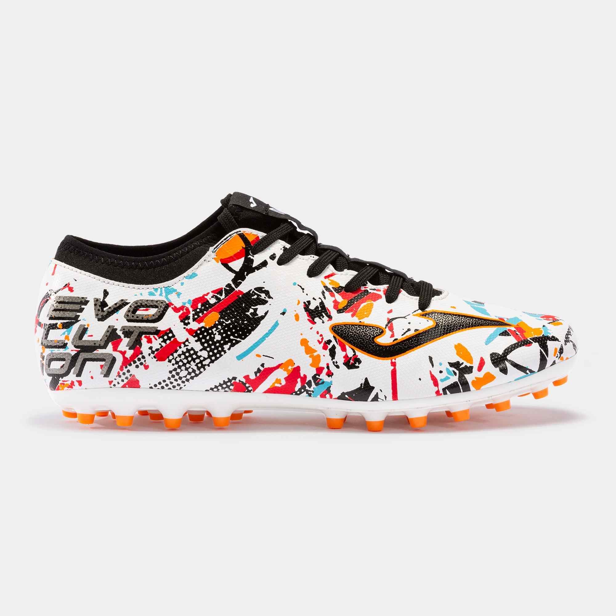Bota Joma Evolution 2316 White Black Orange Ag Evos2316ag Talla Botas - 41
