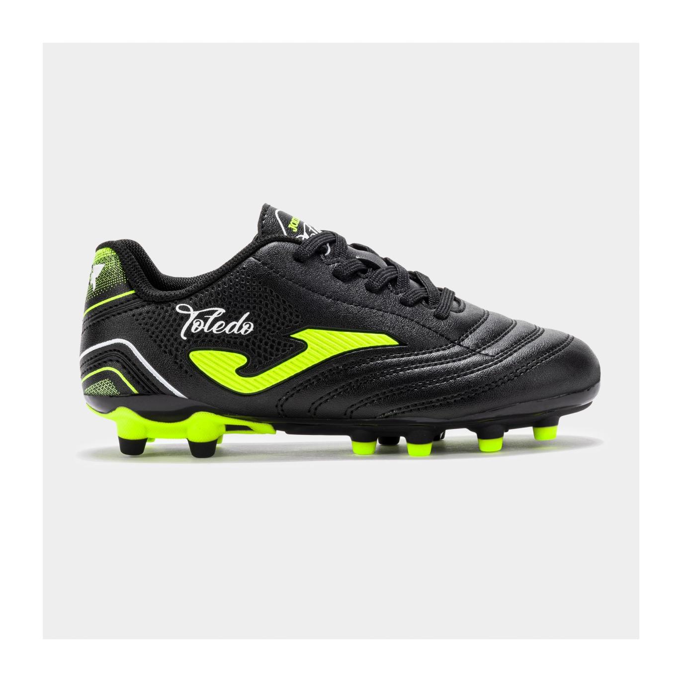 Joma bota fútbol TOLEDO JR 2501 Color  Negro-Verde