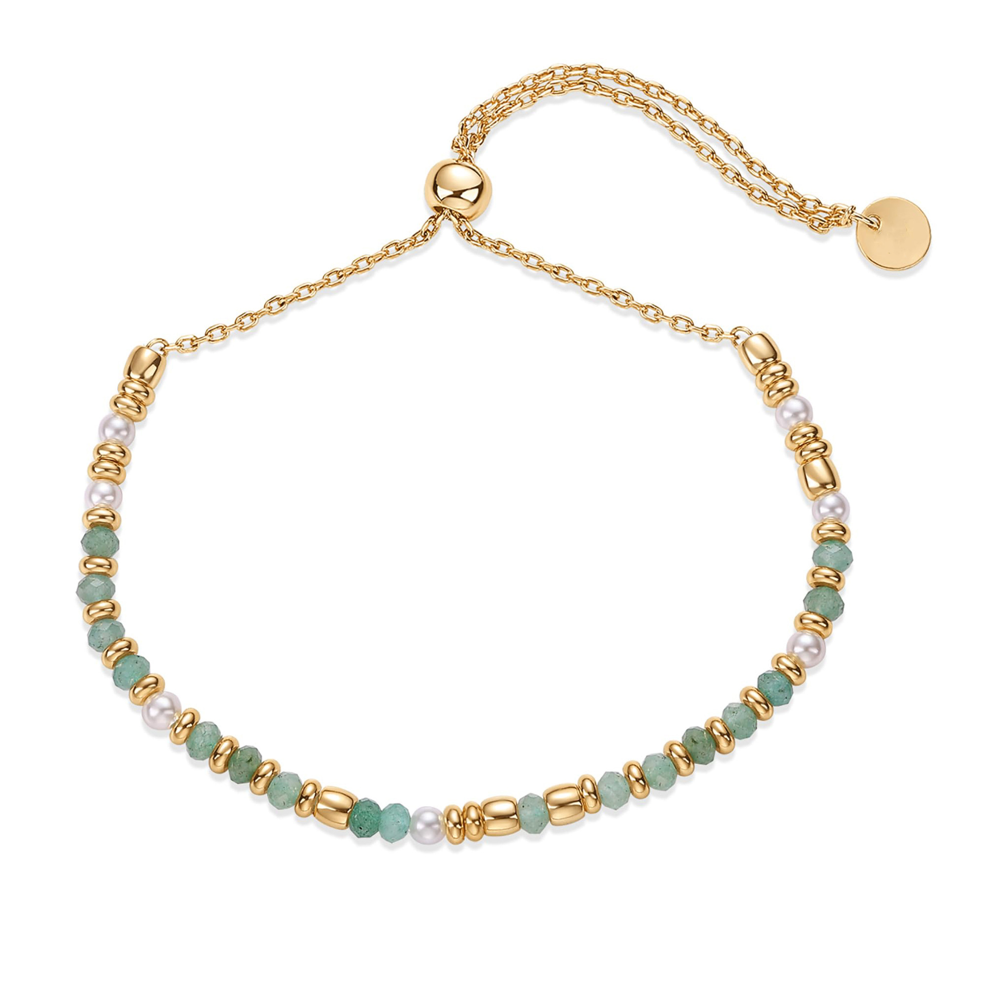 Pulsera de mujer with Cuentes, Cadena colorida, ajustable y silenciilla, Gift para Madres y niños.