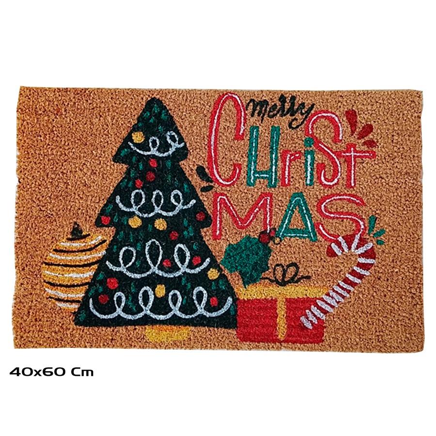 Felpudo Muerdago Decoracion de Papa Noel Merry Christmas Feliz Navidad Alfombra Para Decoracion de Naviadad 40 X 60 cm