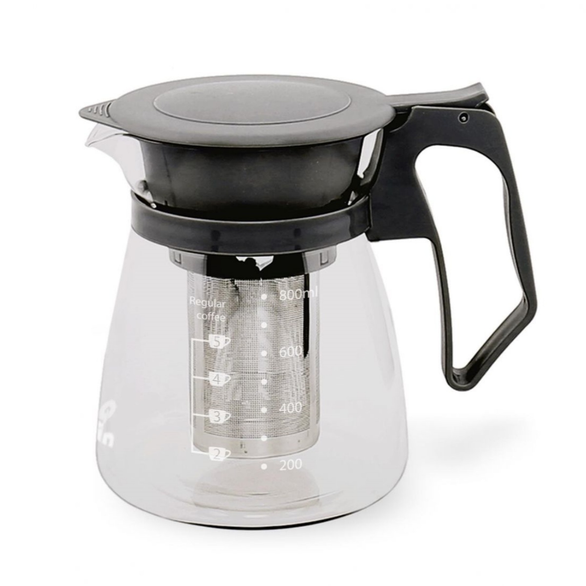QUTTIN - Jarra de Infusiones - con Filtro Acero Inoxidable 1100 ml / 1500 ml Vidrio Borosilicato | Amystyle