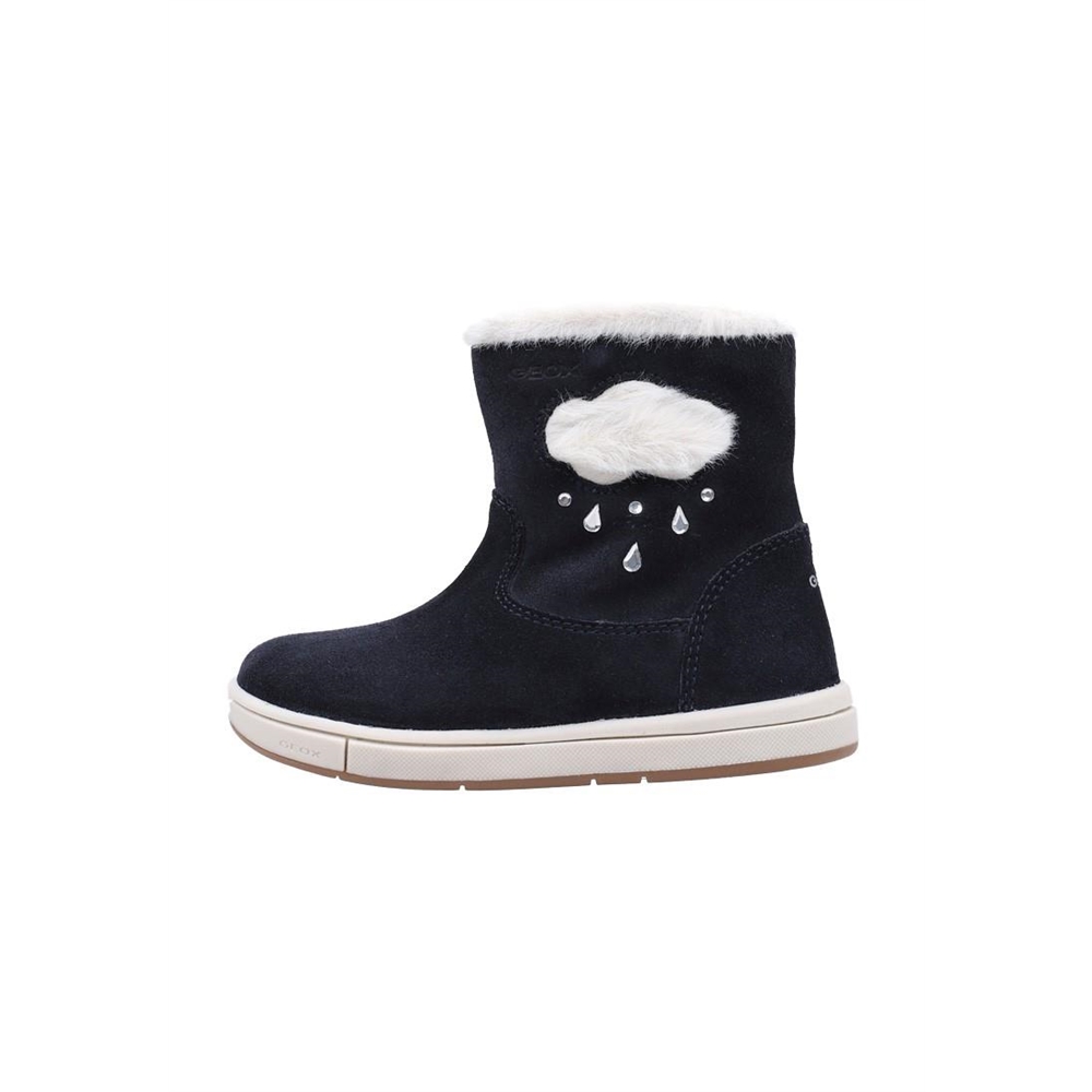 Geox B TROTTOLA GIRL B Bota Esquimal bebé niña (hasta talla 30) Azul