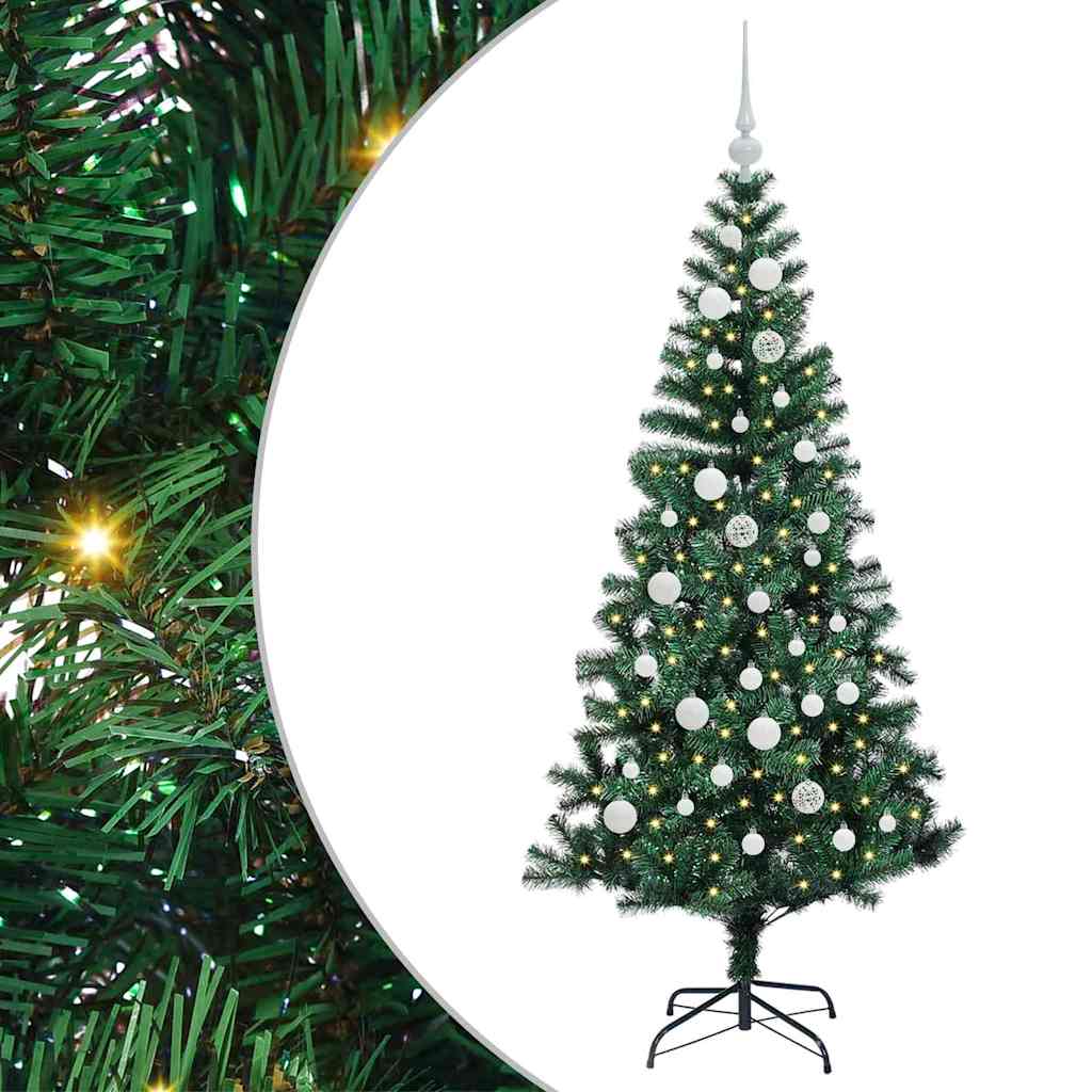 vidaXL Árbol de Navidad Artificial Preiluminado Verde 150 cm