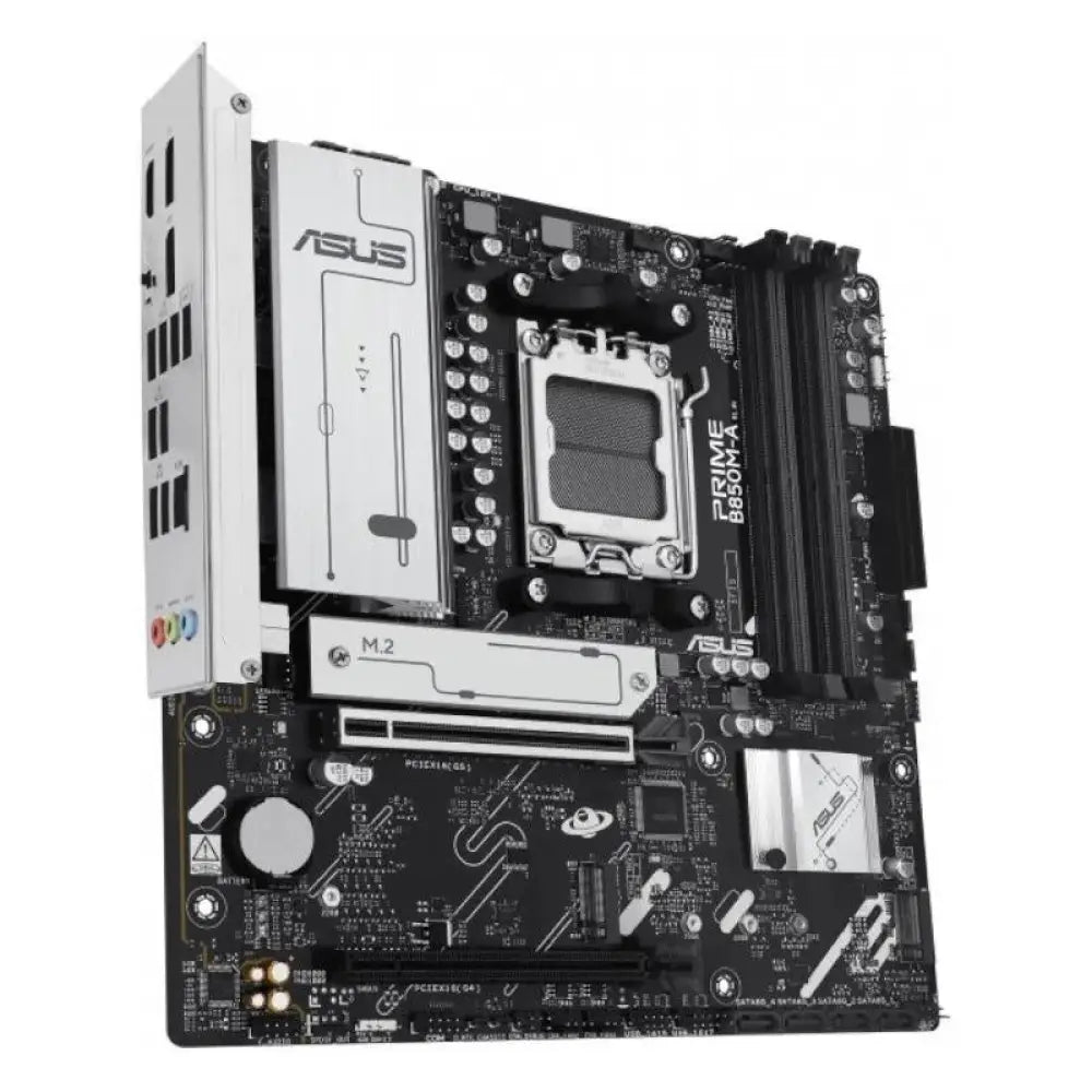 ASUS - Placa base PRIME B850-PLUS-CSM para procesadores AMD Ryzen 9000/8000/7000 con socket AM5, DDR5 hasta 256 GB, PCIe 5.0, M.2, LAN 2.5GbE y soporte EXPO