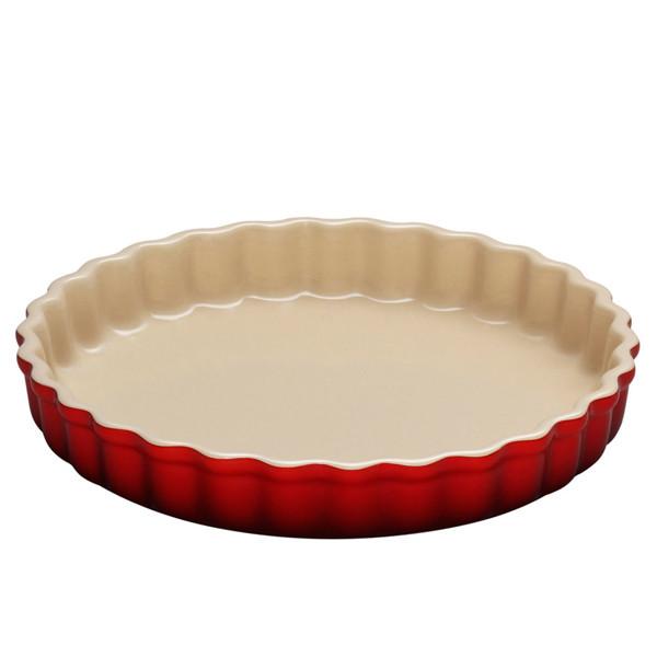 Molde de Cerámica de Gres Le Creuset para Repostería y Cocción Salada - Esmalte Blanco No Poroso, Fácil Limpieza en Lavavajillas