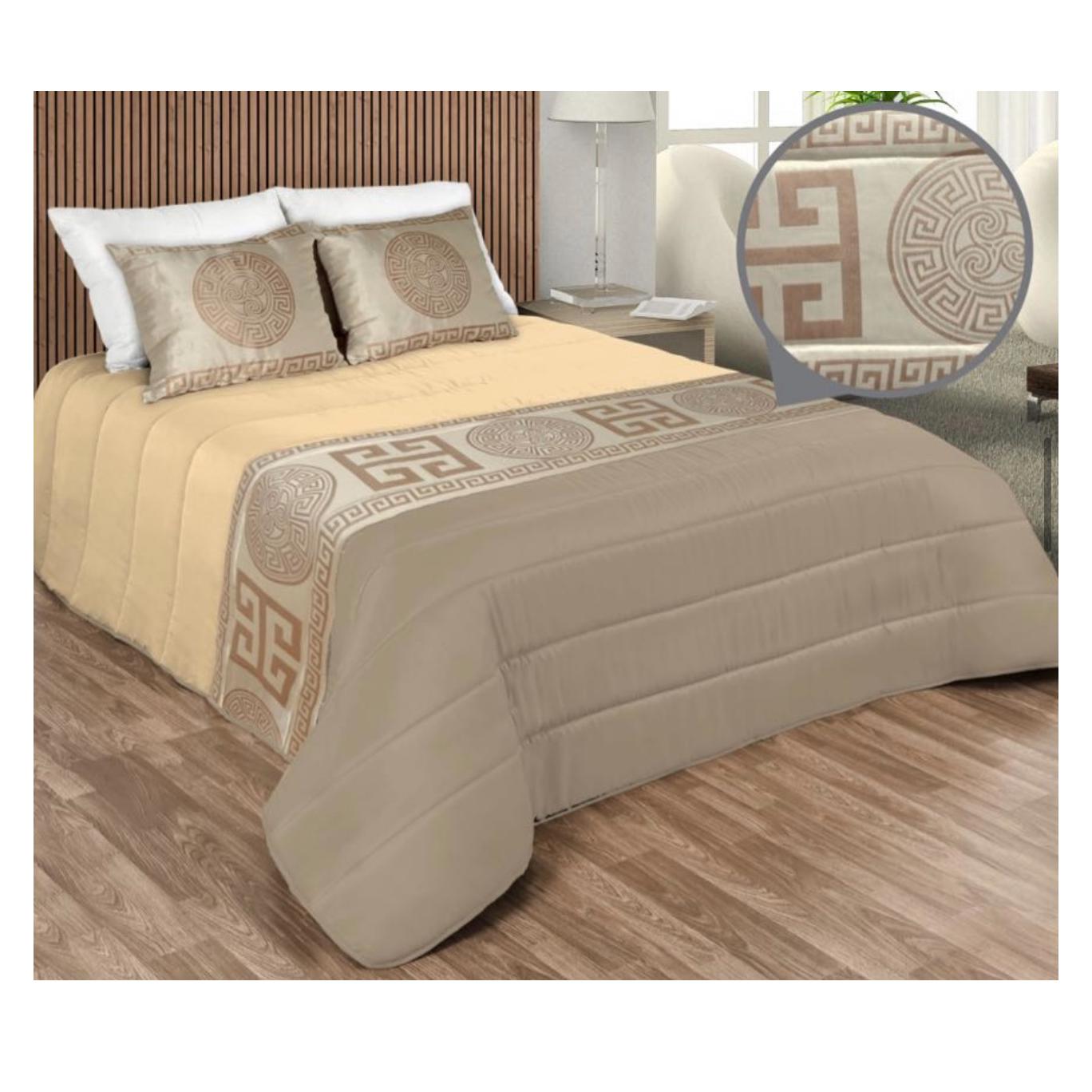 Colcha Edredón de acolchado  cristal con pedreria y brillo 250×260 cms + 2 cojines a juego con relleno para entretiempo,Colcha decorar tu dormitorio para Cama 135cm/ 150cm