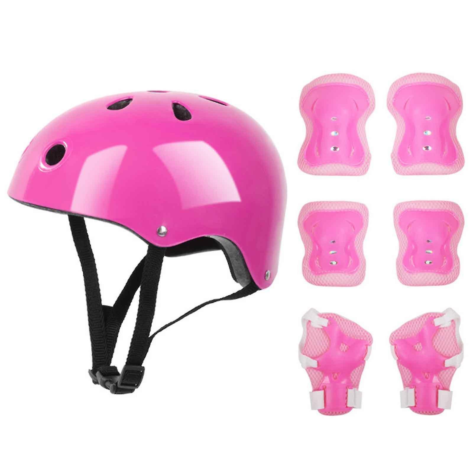 TK Niños Casco Rodilla Codo Pad Ciclismo Skate Bike Protecs