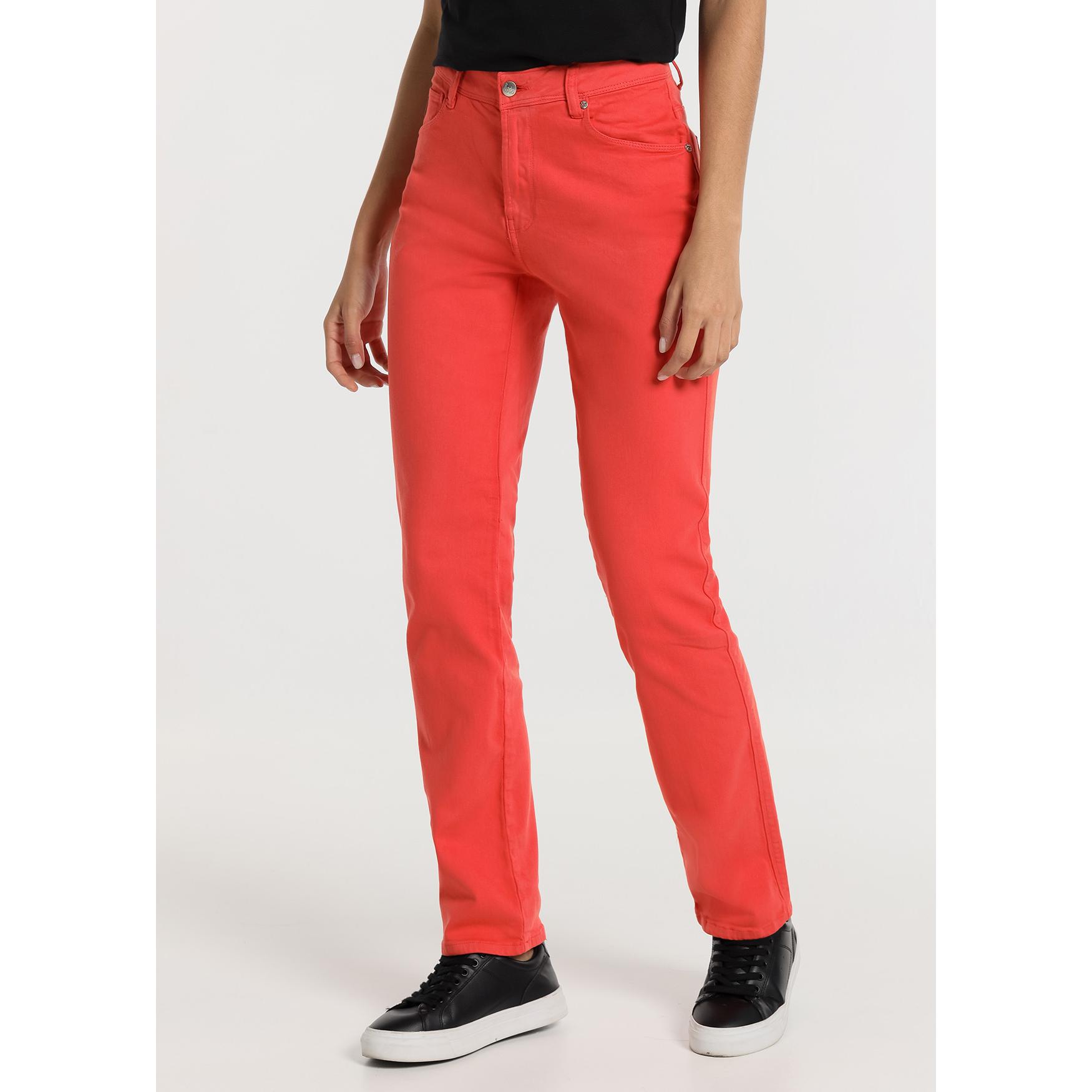 LOIS JEANS - Pantalón Monic Sun Rojo - Tallaje en Pulgadas- Tallaje en Pulgadas