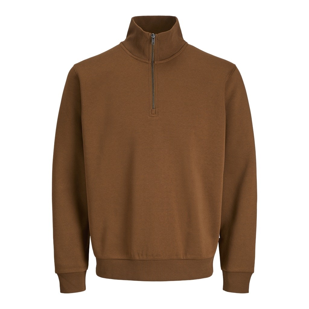 Jack & Jones Sudadera Hombre JJEBRADLEY SWEAT HALF ZIP NOOS