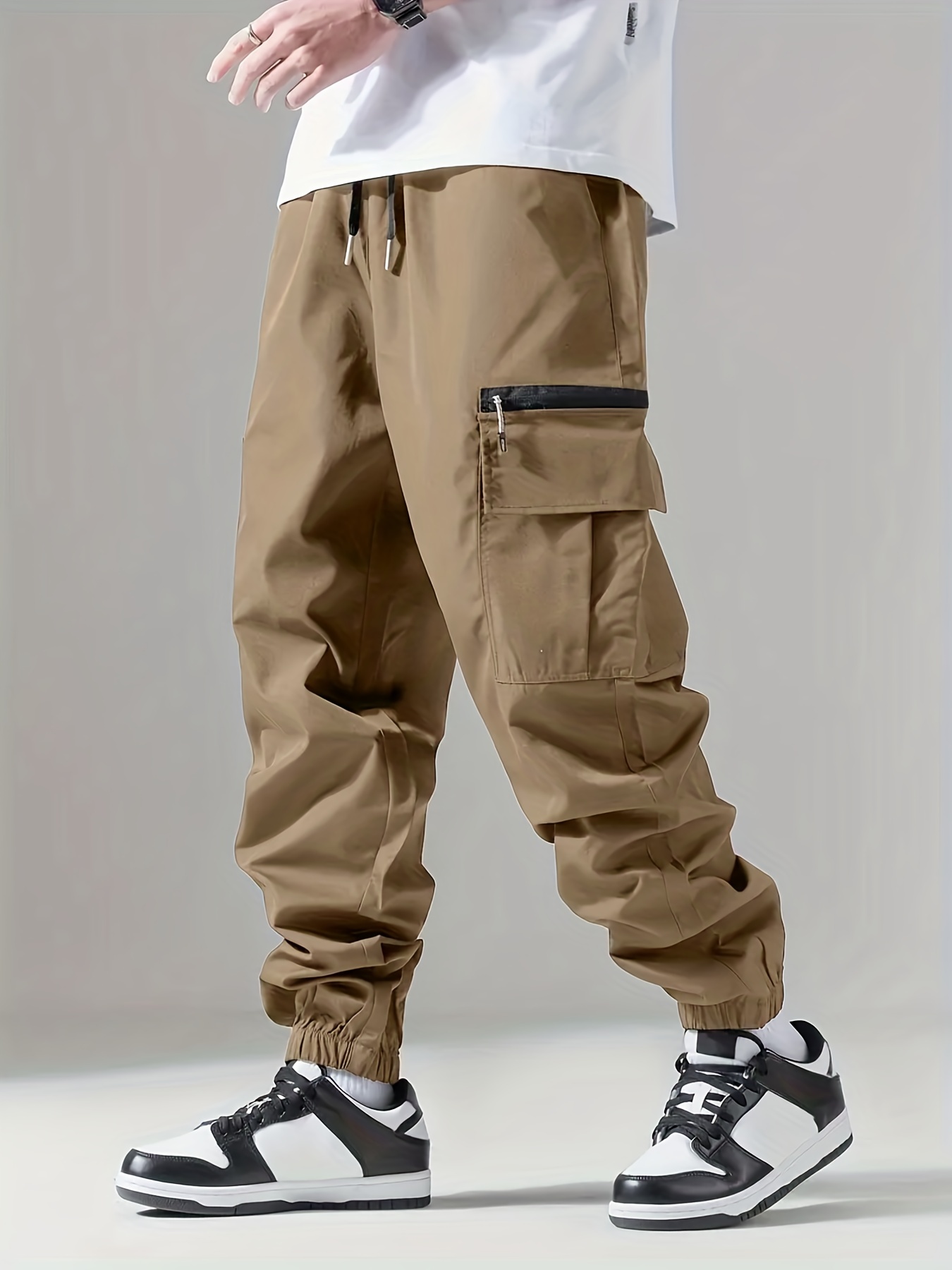 TK Pantalones De Cargo Para Hombre Pantalones Delgados Y Transpirables Para Exterior Casual Adecuados Para Correr Y Ciclismo Con Múltiples Bolsillos Estilo Safari