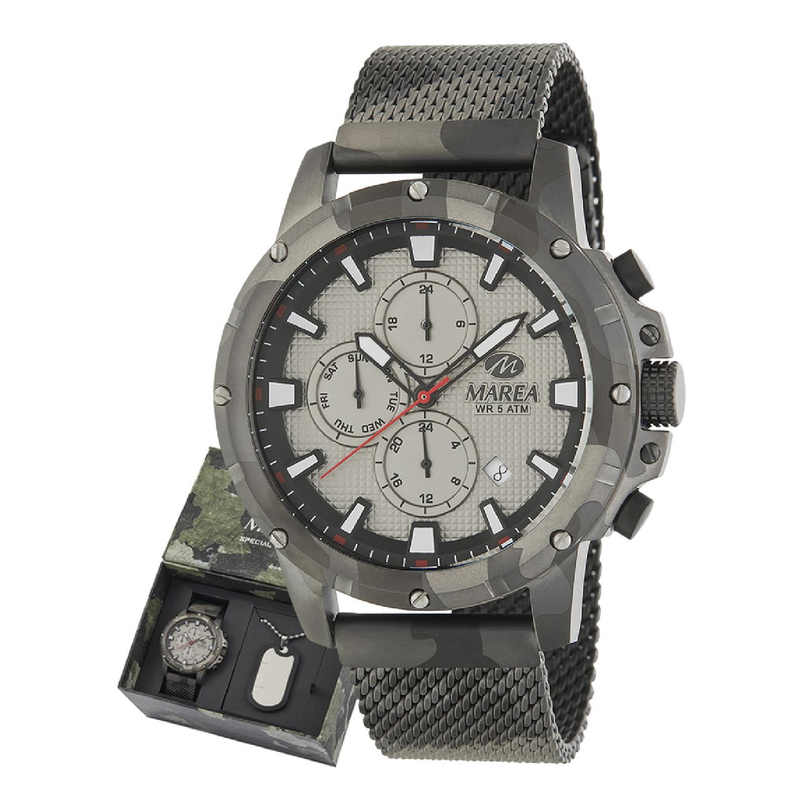 Reloj Marea Hombre Steel Special Edition + Collar de Regalo Acero B54184/2