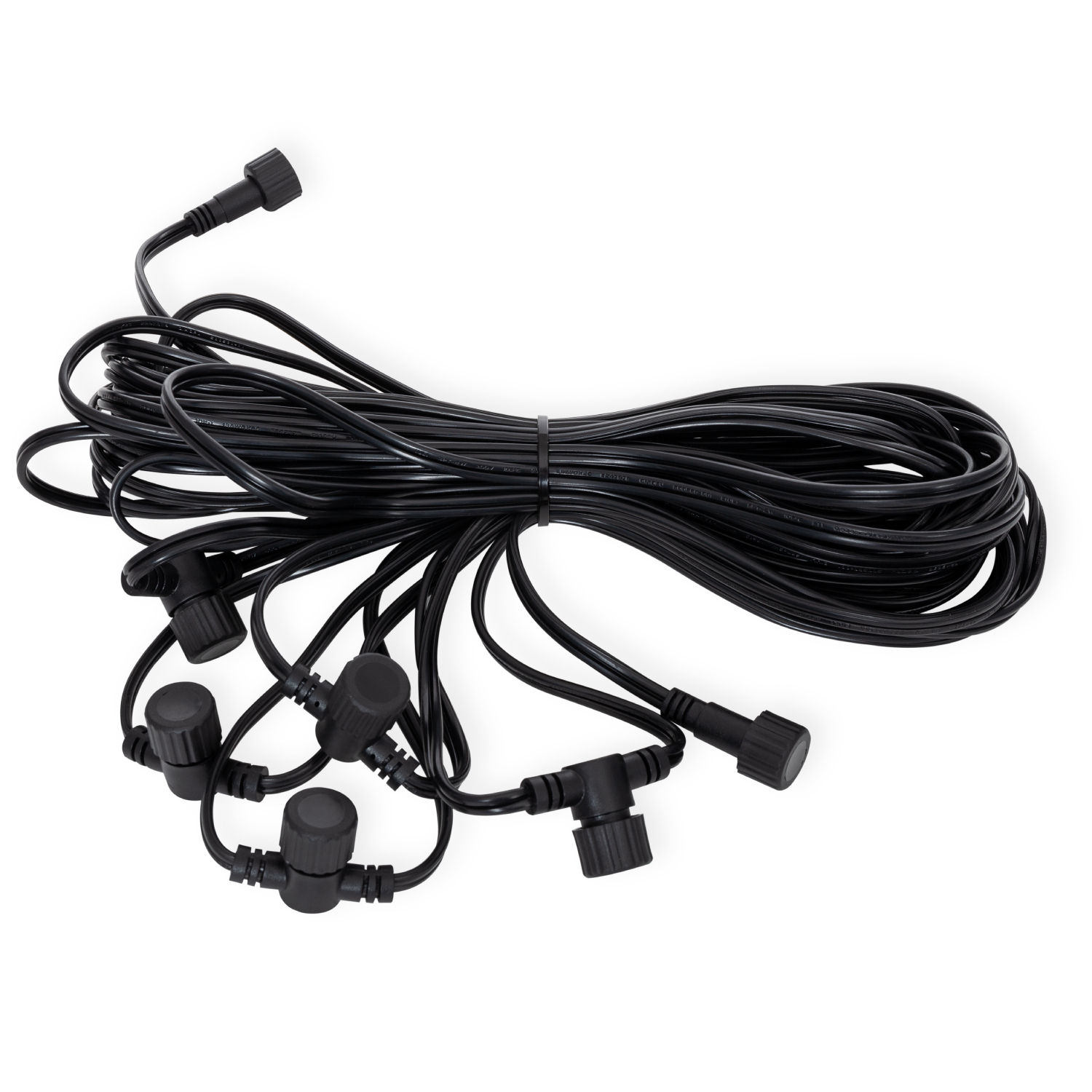 Ledkia Cable de Extensión EasyFit 12V 15 m con 6 Conectores 15 m