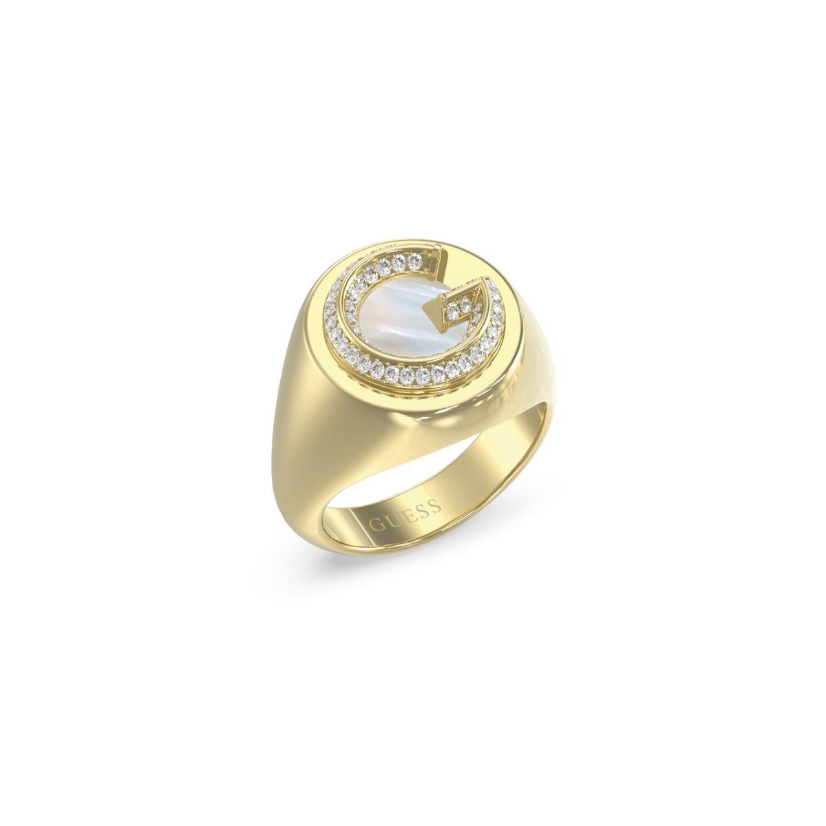 Guess Anillo Mujer G Crystal De Acero Dorado Talla Europea 56 Talla España 16,00 Jubr05439jwyg56