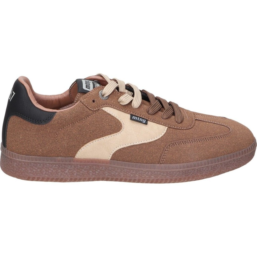 MTNG | Zapatillas Casual Mustang Nova para Hombre – Deportivas en Color Marrón con Detalles en Beige – Sneakers con Cordones – Estilo Casual – Cómodas y Versátiles – Tendencia – Modelo 84775