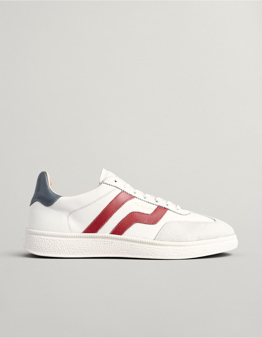 Zapatillas GANT Cuzmo Blancas de Piel - Sneakers Retro Hombre con Suela Goma Gant Lifestyle España Slu Raíz Inicio Marcas Gant Zapatillas Hombre Gant Hombre Calzado Zapatillas