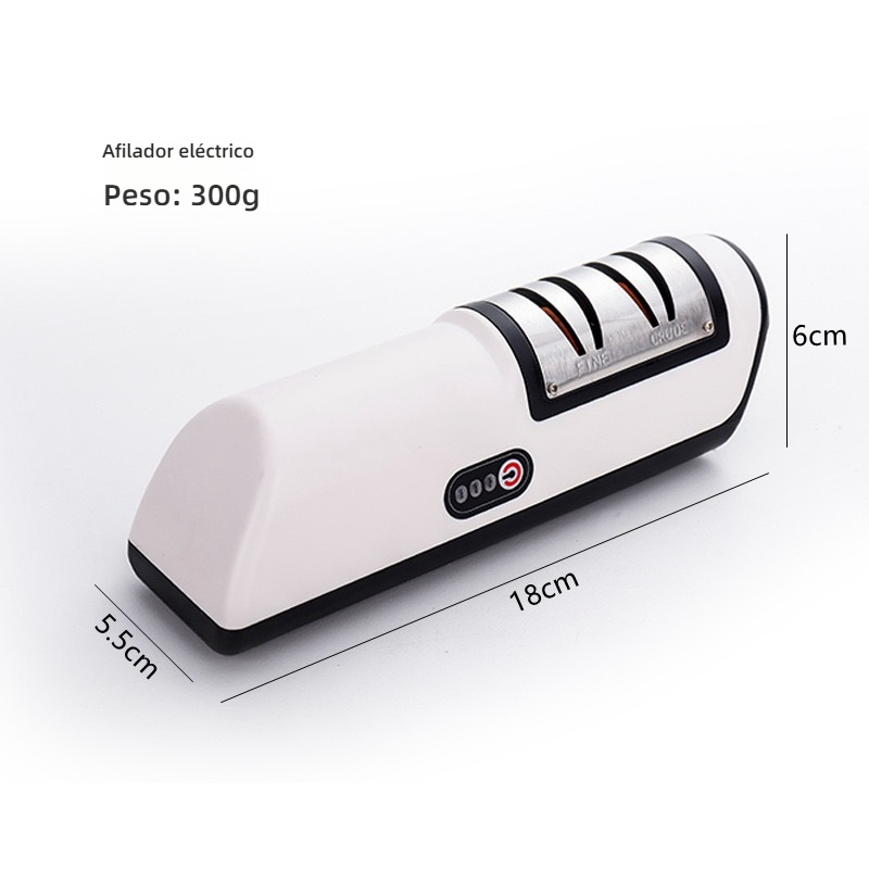 Afilador eléctrico de cuchillos automático y multifunción para cocina (con función de carga)
