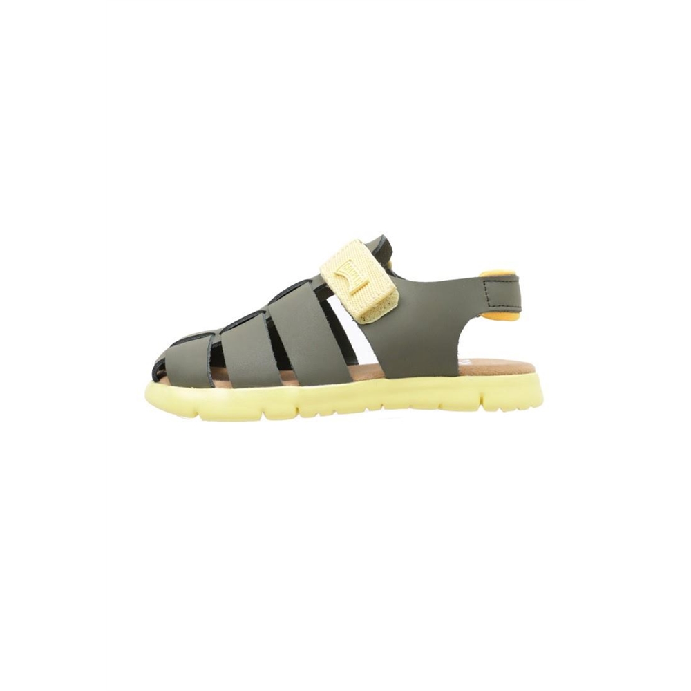 Camper Sandalias Niño Verde K800242 Cuero Tacón Plano - Ideal para Cualquier Ocasión