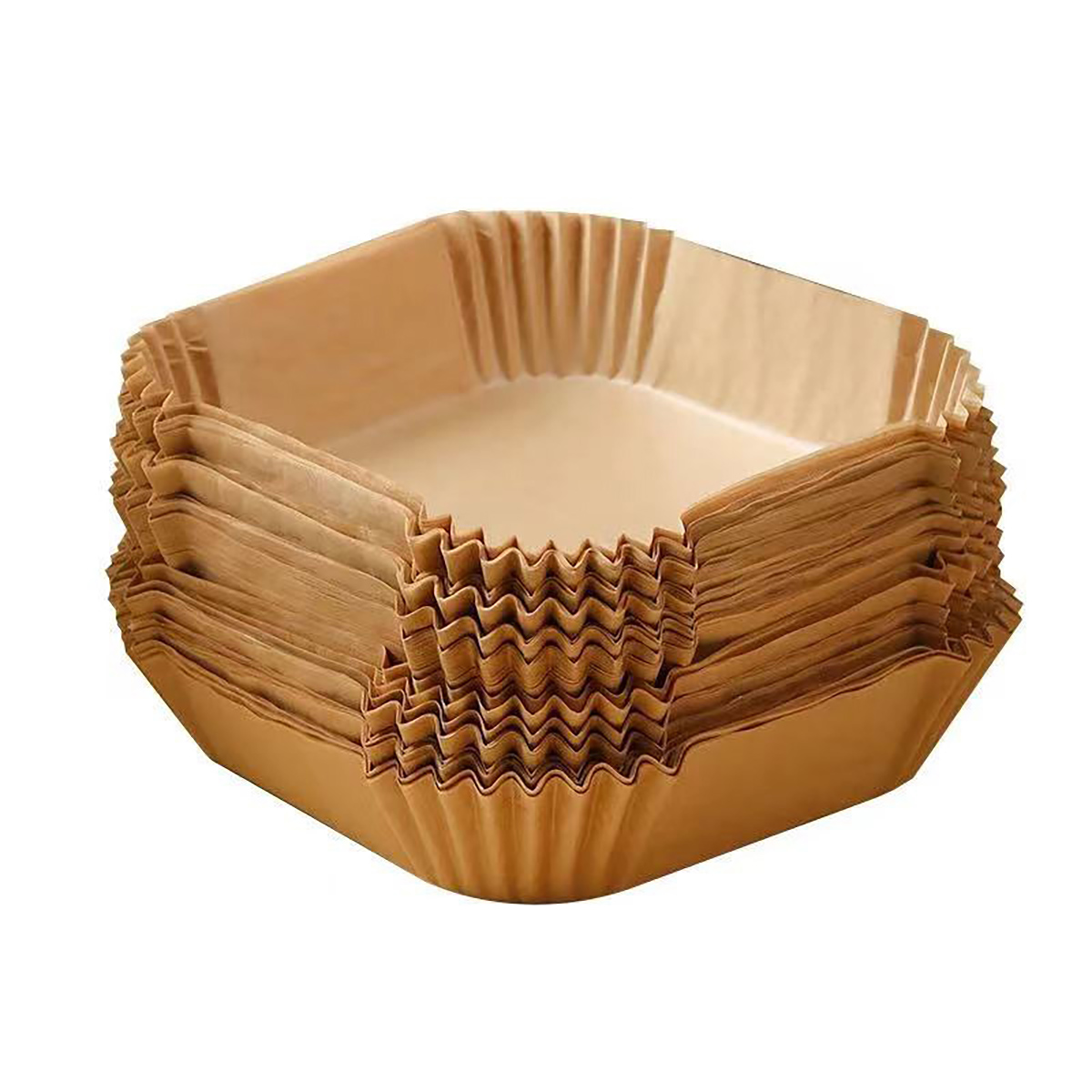 100 Hojas Papel para Air Fryer 6 Litros, Antiadherente Desechable, Resistente a Alta Temperatura y Grasa, Accesorio Freidora Sin Aceite, Papel de Hornear para Freidora de Aire, Fácil Limpieza