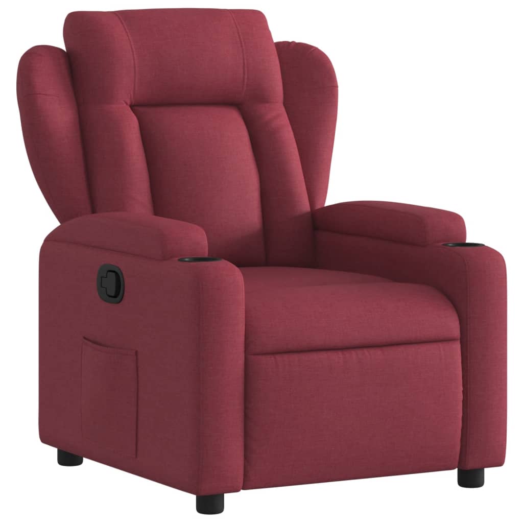 vidaXL Sillón reclinable de tela Gris claro, Gris oscuro, Negro Sillon Dormitorio Sillon Comodos Silla Relax Sillón Sofá