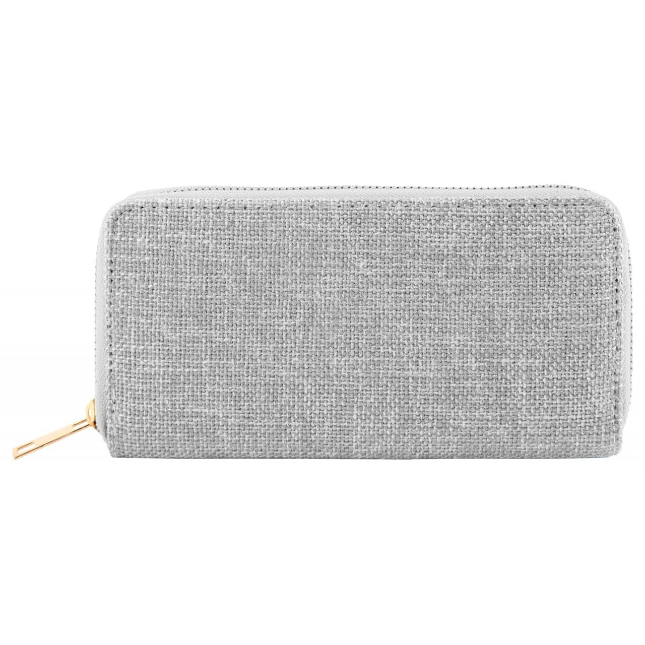 Mestre Artesão® Cartera Mujer Cinzenta em Pele Sintética - 0086
