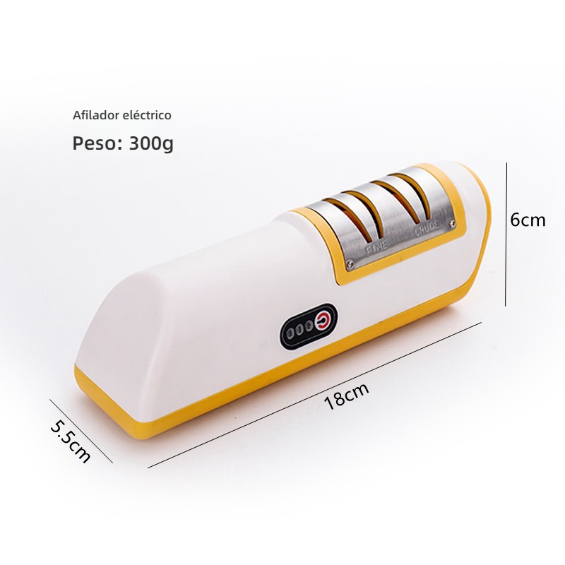Afilador de cuchillos eléctrico automático y multifunción para cocina (con función de carga)