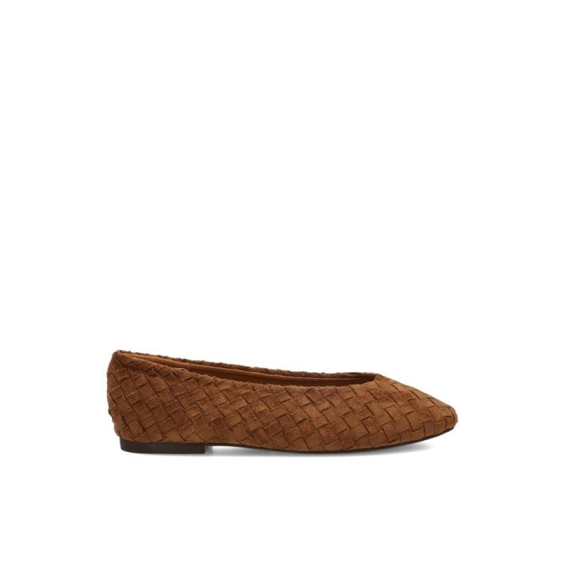 Bailarina Yulia - Mujer - Suela Plana - Modelo Ber6162 - Color Camel