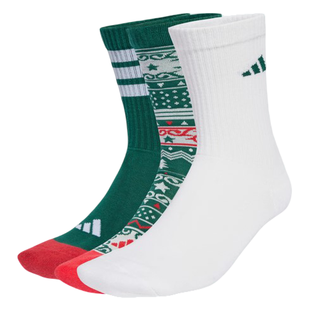 Calcetn ADIDAS GFX CREW 3PP COLLEGIATE JX9073 Verde