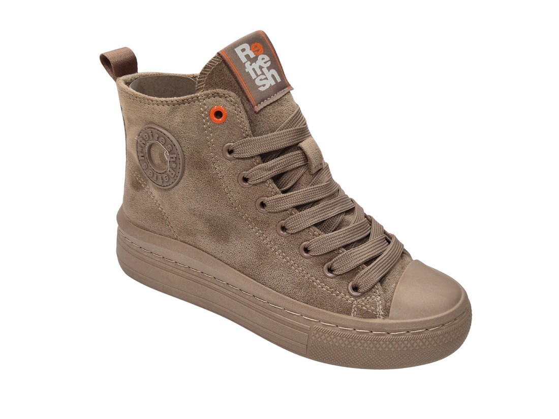 Xti - Zapatillas abotinadas Refresh 172303 para niñas estilo casual deportivo en color taupe