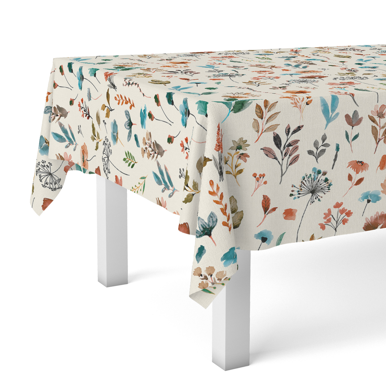 Valentia Home Mantel Hule Hortensia | Mantel Estampado Antimanchas | Mantel Repelente de Agua | Mantel Protección Mesa | Mantel al Corte para Comedor o Cocina | Varios tamaños | Mantel Rectangular y Redondo al Corte