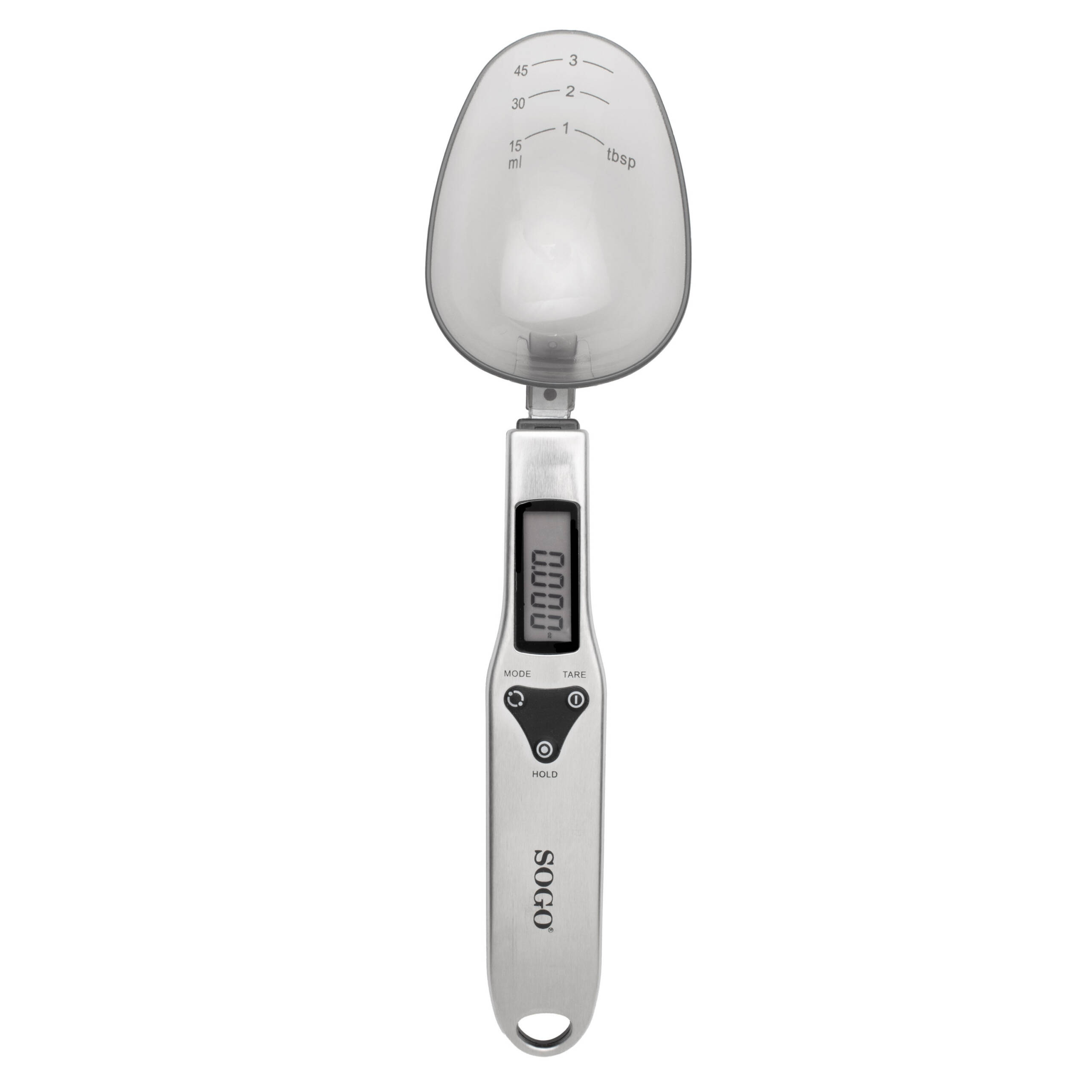 Báscula de Cocina con Bol de Acero Inoxidable y Pantalla LCD, Control Táctil 18.5 x 21cm - 5Kg