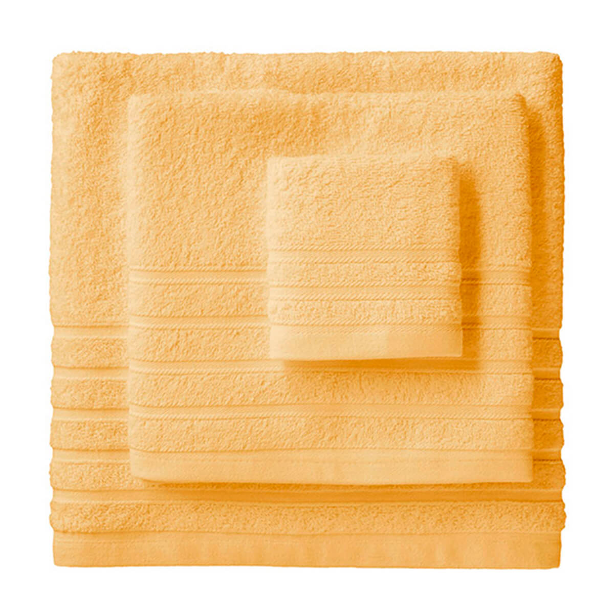 Toalla baño DIAMANTE - 100% algodón rizo americano - Color Amarillo, de Lanovenanube