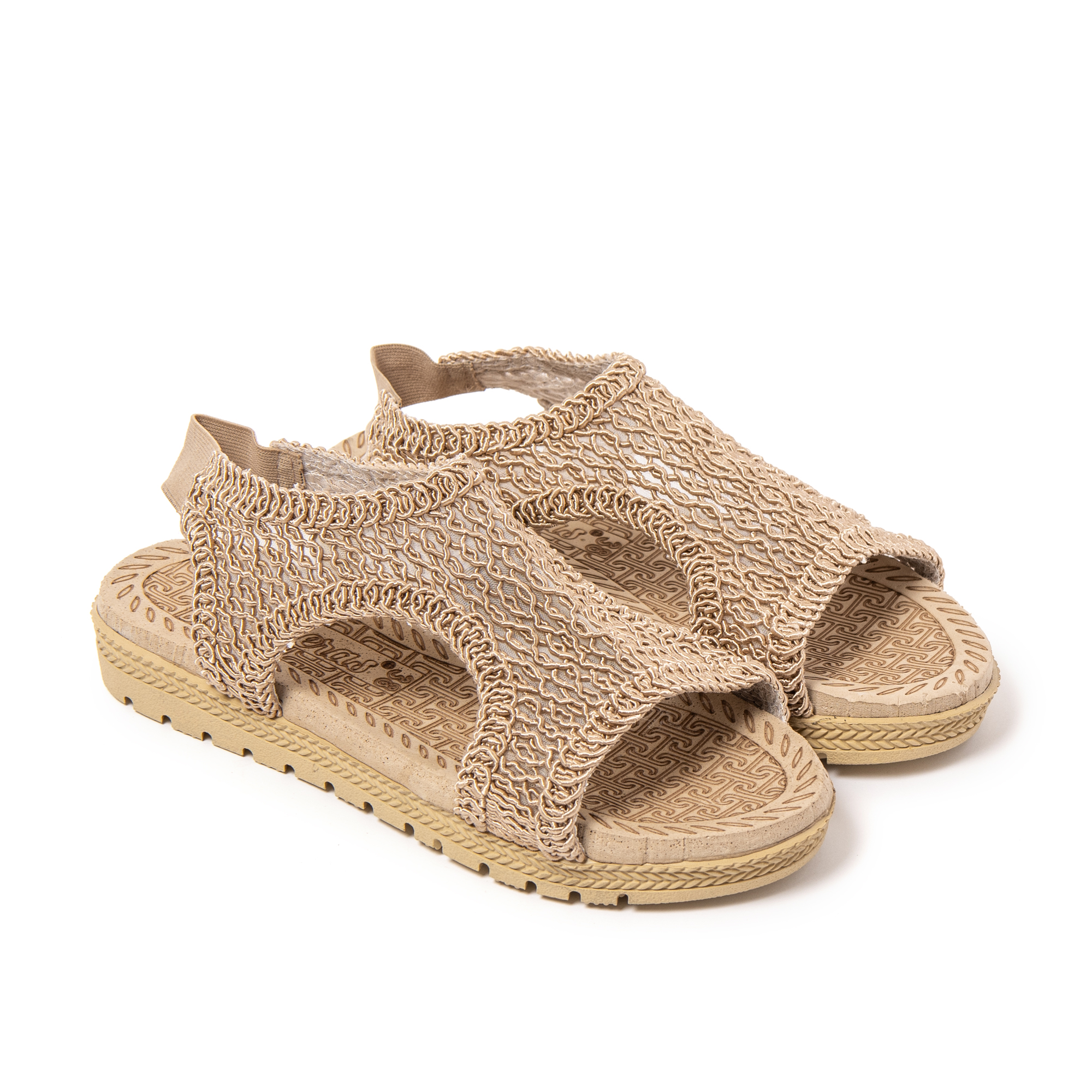BRASILERAS Sandalias Lua para Mujer - Suela de Goma trasera Suave, Tiras Anchas delanteras Estilo Artesanal Veraniego