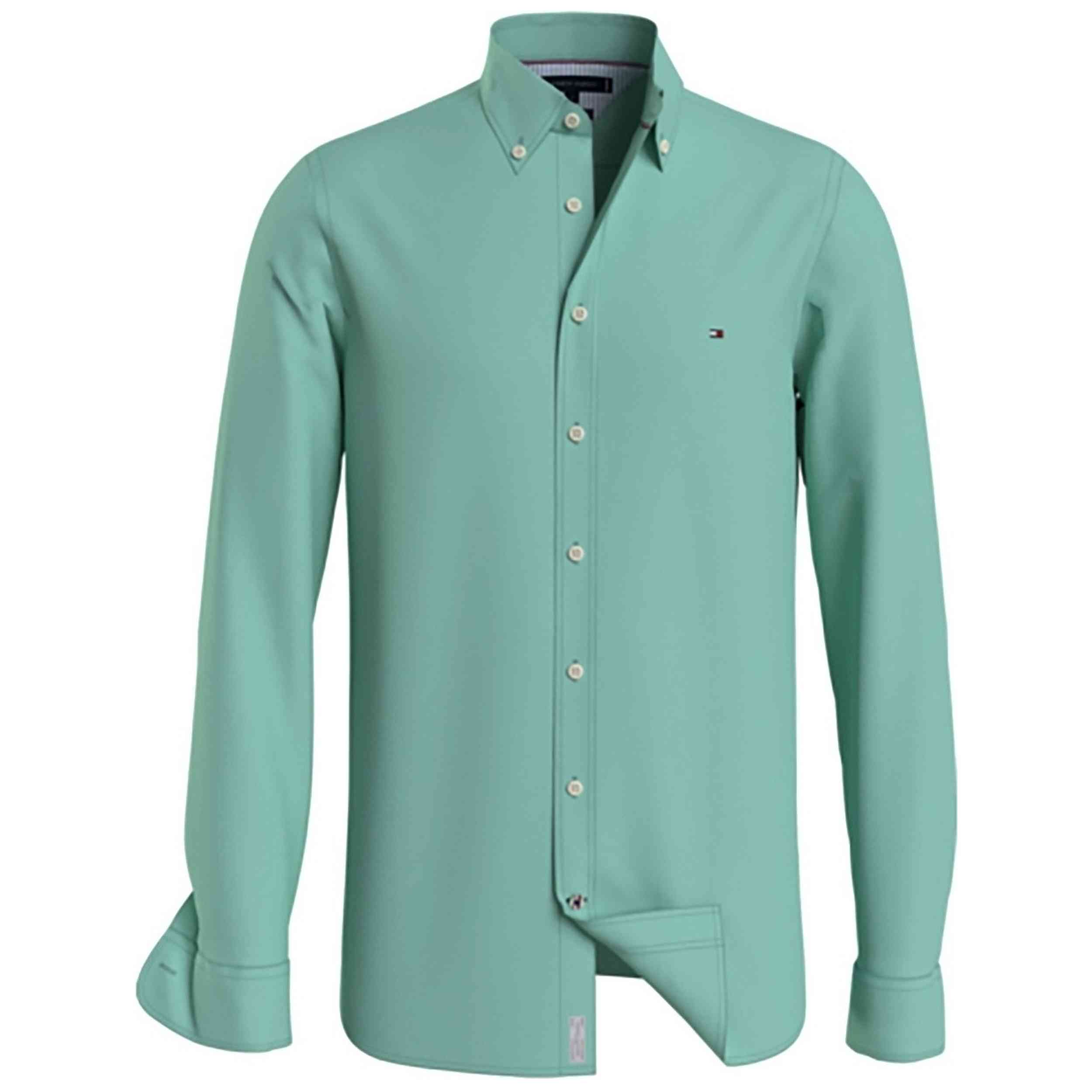 Camisa Tommy Hilfiger modelo MW0MW30675 para Hombre en color Verde