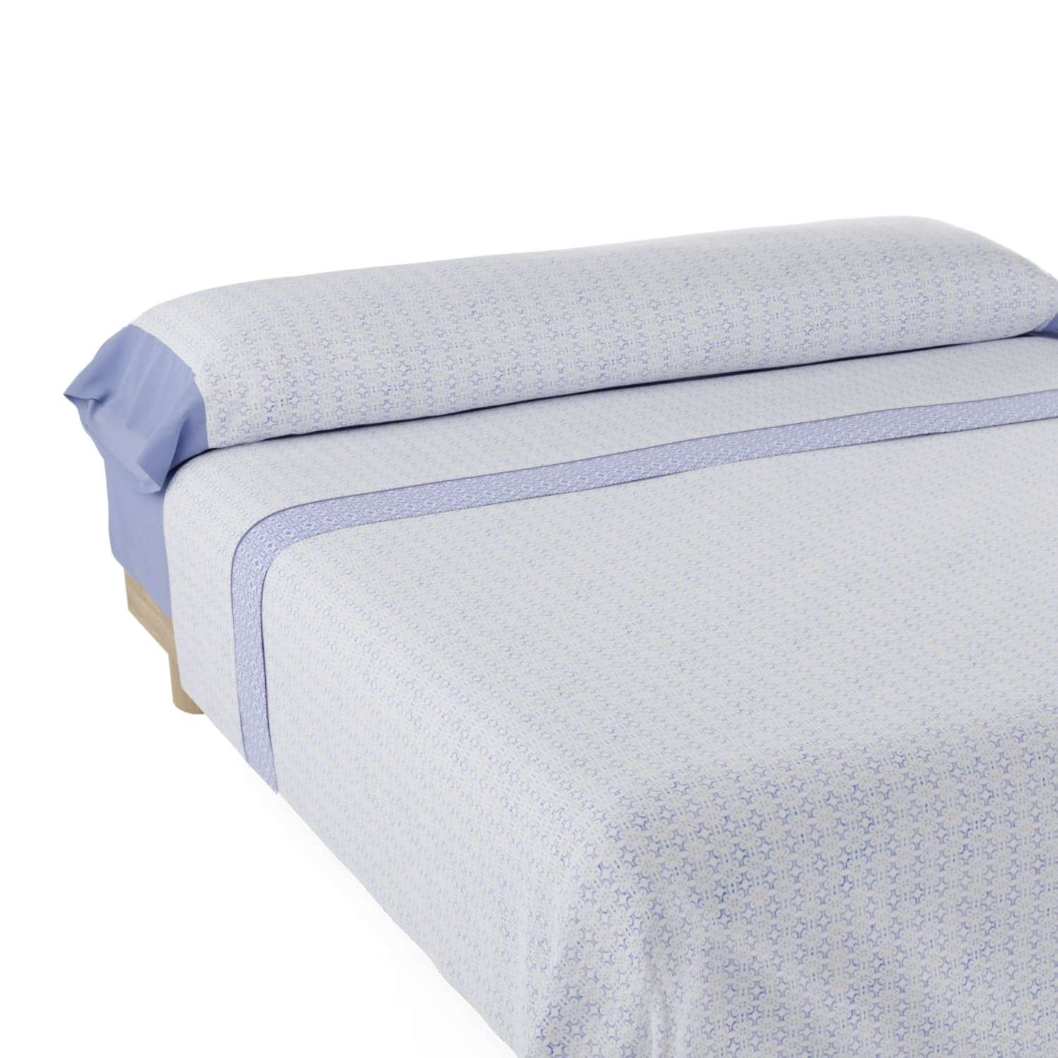 Nalui Juego de Sábanas Flores  Tejido Polycotton, Lavable a 30º y Fácil Planchado