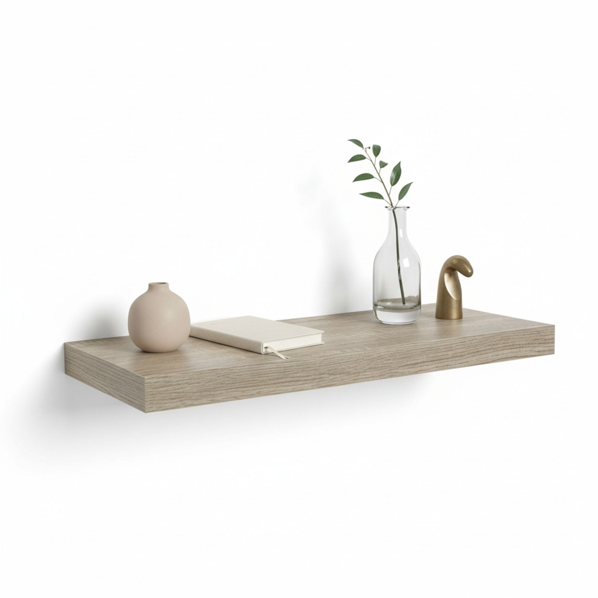 MOBLEKIT | Estantes y Baldas Flotantes de Madera para Pared, Estanterías Decorativas de Diseño Moderno para Salón, Dormitorio, Baño u Oficina
