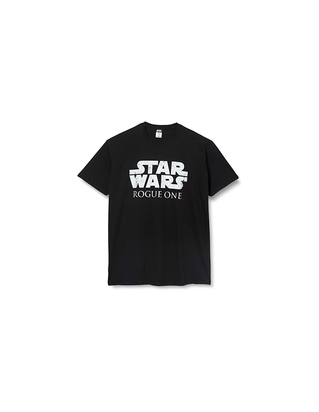 Camiseta Negra Star Wars: Rogue One Logo Talla-L