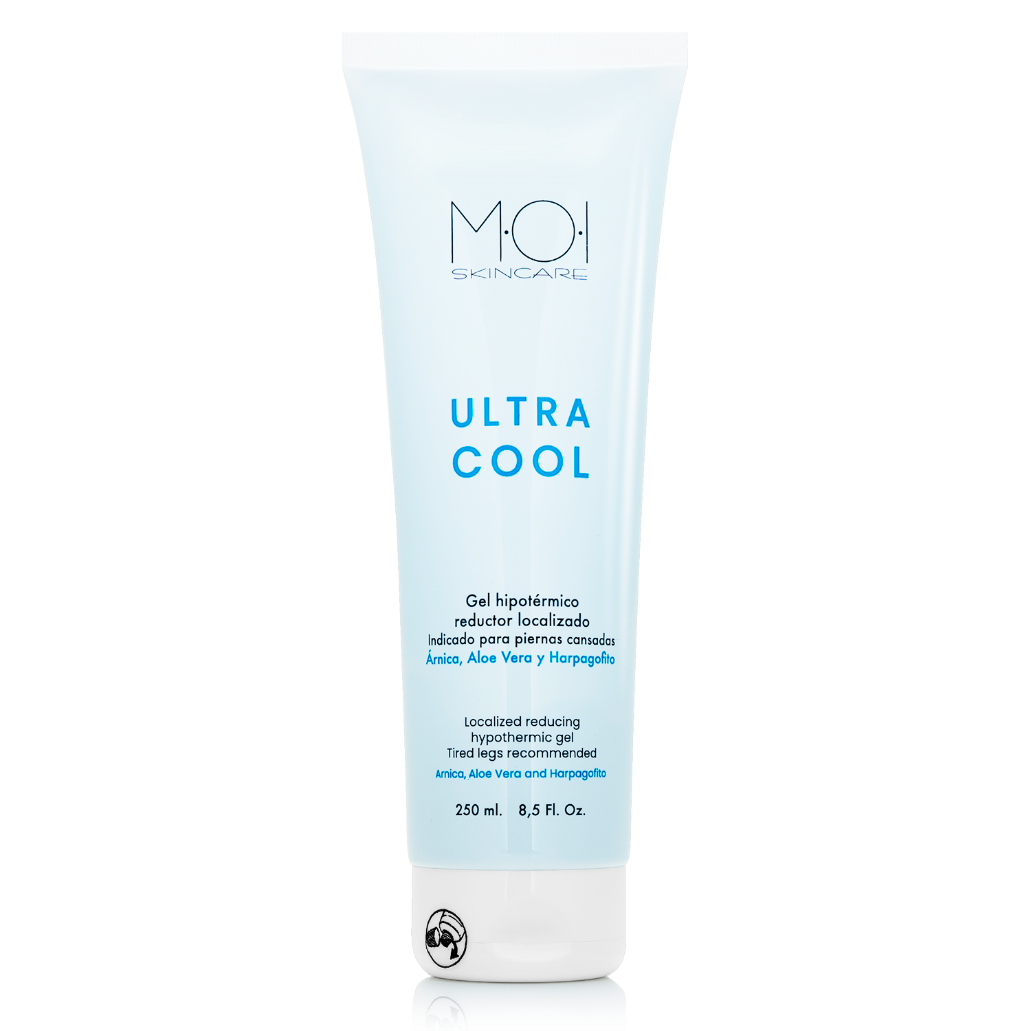 ULTRA COOL gel corporal hipotérmico especial piernas cansadas MOI SKINCARE 250ml