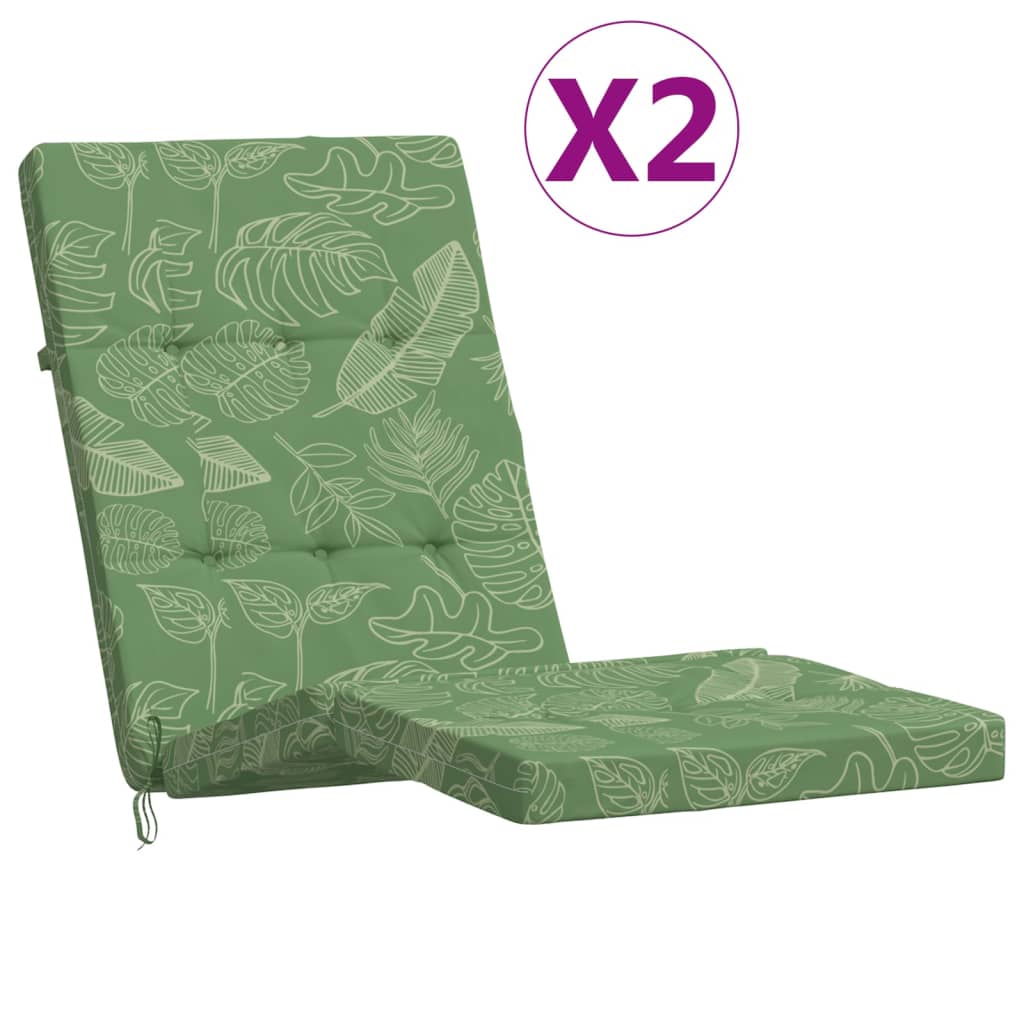 Vidaxl Cojines para Tumbona 2 Uds Tela Color Antracita